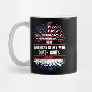 American Grown with Dutch Roots USA Flag Mug